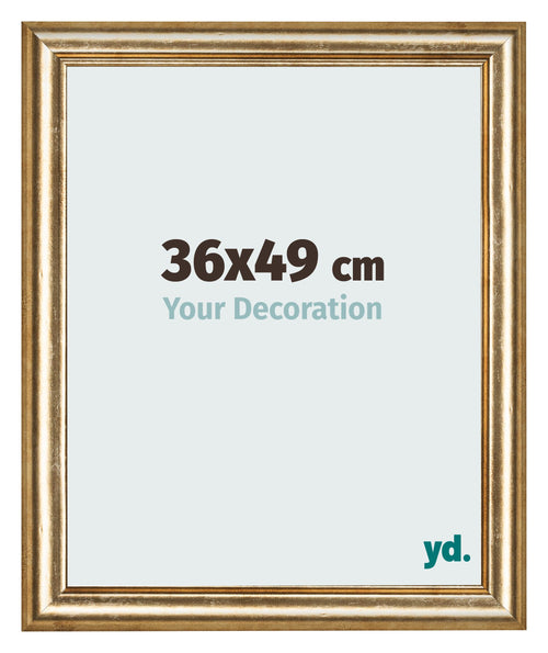 Fotokader 36x49cm Goud Antiek MDF Lazio Voorzijde Maat | Yourdecoration.be