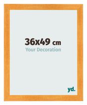 Fotokader 36x49cm Oranje MDF Pisa Voorzijde Maat | Yourdecoration.be