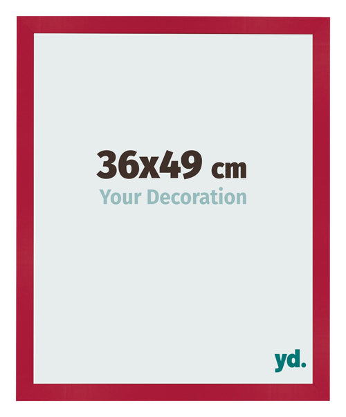Fotokader 36x49cm Rood MDF Bologna Voorzijde Maat | Yourdecoration.be