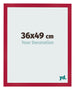 Fotokader 36x49cm Rood MDF Bologna Voorzijde Maat | Yourdecoration.be