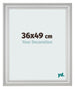Fotokader 36x49cm Zilver Mat MDF Lazio Voorzijde Maat | Yourdecoration.be