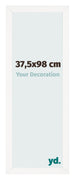 Fotokader 37 5x98 cm Wit Hoogglans MDF Bologna Voorzijde Maat | Yourdecoration.be