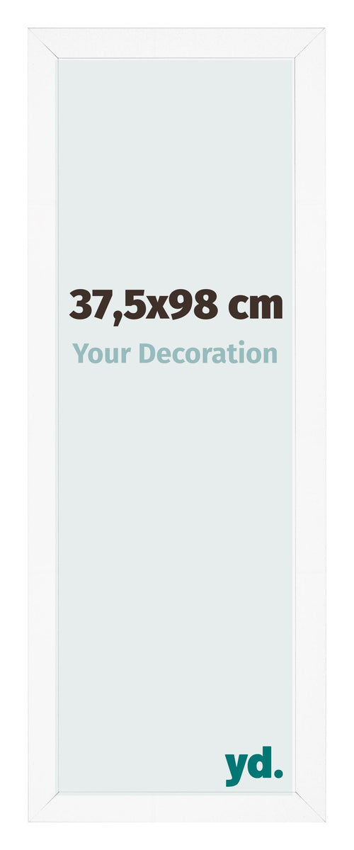 Fotokader 37 5x98 cm Wit Mat MDF Bologna Voorzijde Maat | Yourdecoration.be