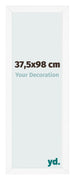 Fotokader 37 5x98 cm Wit Mat MDF Bologna Voorzijde Maat | Yourdecoration.be