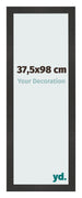 Fotokader 37 5x98 cm Zwart Mat MDF Bologna Voorzijde Maat | Yourdecoration.be