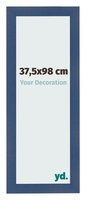 Fotokader 37 5x98cm Donkerblauw Geveegd MDF Pisa Voorzijde Maat | Yourdecoration.be