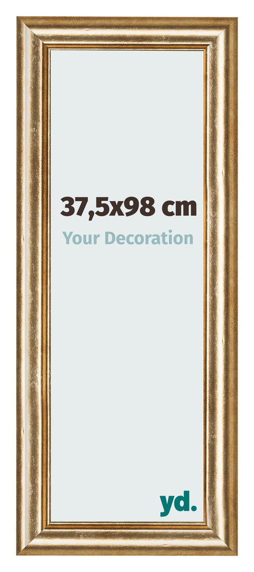 Fotokader 37 5x98cm Goud Antiek MDF Lazio Voorzijde Maat | Yourdecoration.be