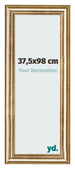 Fotokader 37 5x98cm Goud Antiek MDF Lazio Voorzijde Maat | Yourdecoration.be