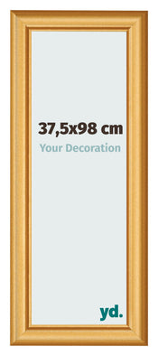 Fotokader 37 5x98cm Goud Mat MDF Lazio Voorzijde Maat | Yourdecoration.be