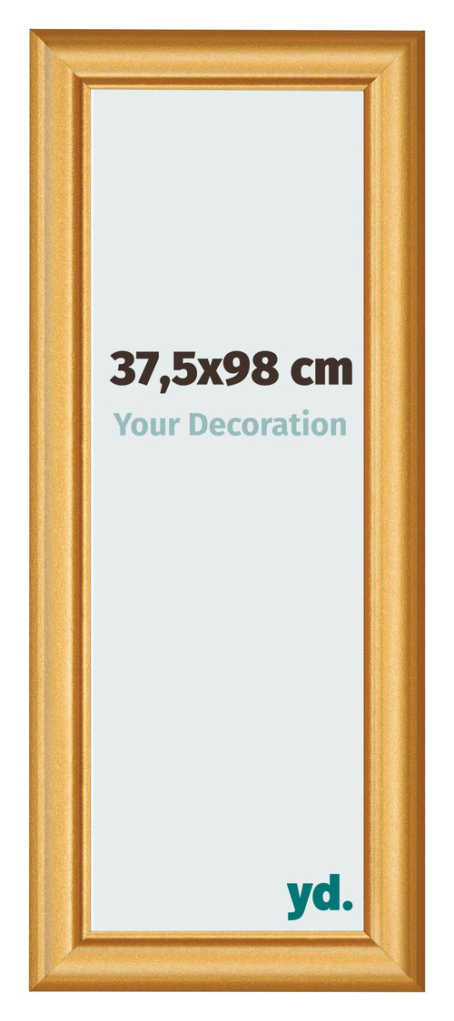 Fotokader 37 5x98cm Goud Mat MDF Lazio Voorzijde Maat | Yourdecoration.be