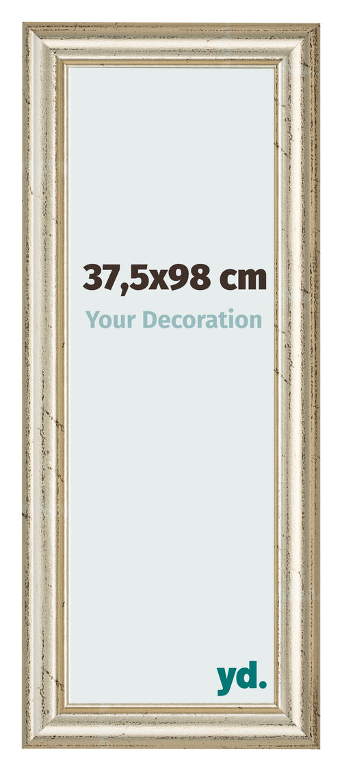Fotokader 37 5x98cm Metaalglans MDF Lazio Voorzijde Maat | Yourdecoration.be