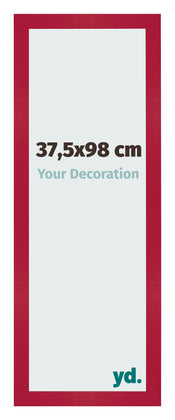 Fotokader 37 5x98cm Rood MDF Bologna Voorzijde Maat | Yourdecoration.be