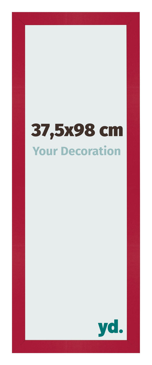 Fotokader 37 5x98cm Rood MDF Bologna Voorzijde Maat | Yourdecoration.be