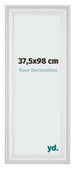 Fotokader 37 5x98cm Wit Geveegd MDF Lazio Voorzijde Maat | Yourdecoration.be