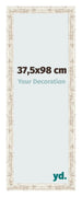 Fotokader 37 5x98cm Wit Vintage MDF Bologna Voorzijde Maat | Yourdecoration.be