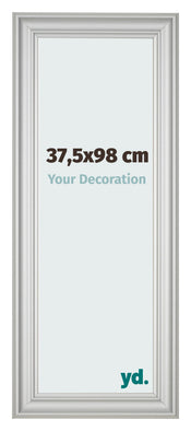 Fotokader 37 5x98cm Zilver Mat MDF Lazio Voorzijde Maat | Yourdecoration.be