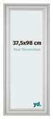 Fotokader 37 5x98cm Zilver Mat MDF Lazio Voorzijde Maat | Yourdecoration.be
