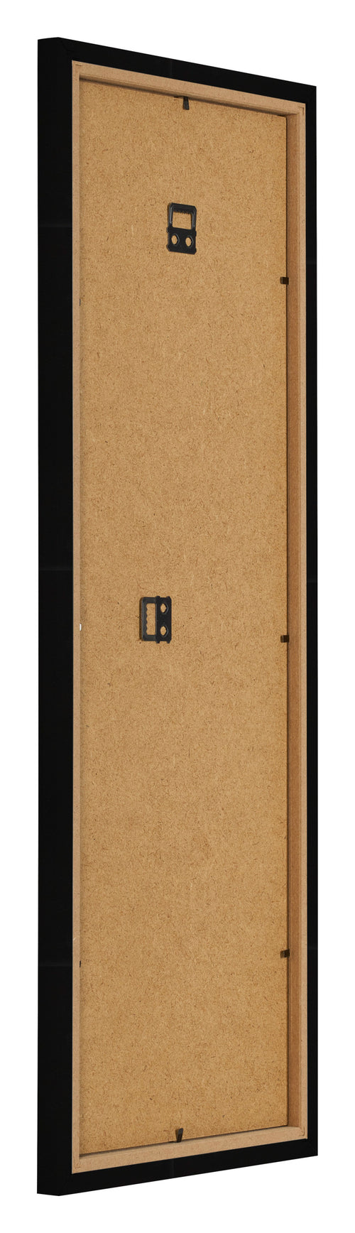 Fotokader 37 5x98cm Zwart Hoogglans MDF Bologna Achterzijde Schuin | Yourdecoration.be