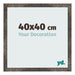 Fotokader 40x40 cm Geoxideerd Metaal MDF Bologna Voorzijde Maat | Yourdecoration.be