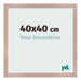 Fotokader 40x40 cm Oudroze MDF Bologna Voorzijde Maat | Yourdecoration.be