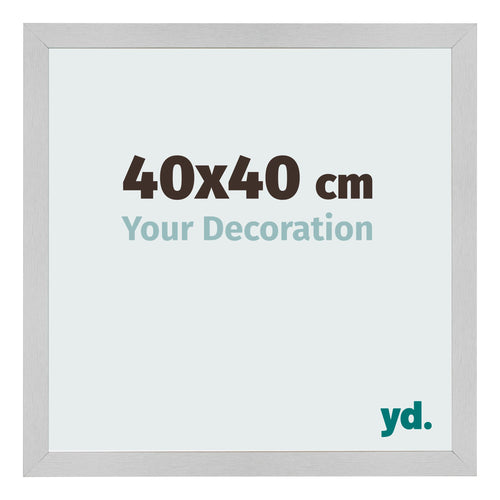 Fotokader 40x40cm Edelstaal MDF Bologna Voorzijde Maat | Yourdecoration.be