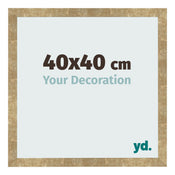Fotokader 40x40cm Goud Antiek MDF Bologna Voorzijde Maat | Yourdecoration.be