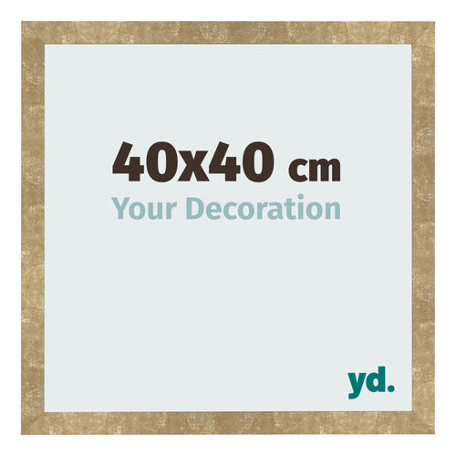 Fotokader 40x40cm Goud Antiek MDF Bologna Voorzijde Maat | Yourdecoration.be