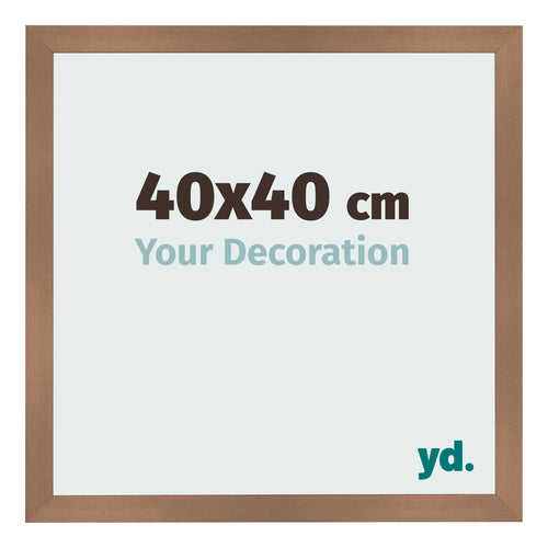 Fotokader 40x40cm Koper Decor MDF Bologna Voorzijde Maat | Yourdecoration.be