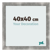 Fotokader 40x40cm Metaal Vintage MDF Pisa Voorzijde Maat | Yourdecoration.be