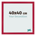 Fotokader 40x40cm Rood MDF Bologna Voorzijde Maat | Yourdecoration.be