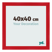 Fotokader 40x40cm Rood MDF Pisa Voorzijde Maat | Yourdecoration.be