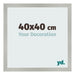 Fotokader 40x40cm Zilver Mat MDF Bologna Voorzijde Maat | Yourdecoration.be