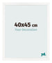 Fotokader 40x45 cm Wit Hoogglans MDF Bologna Voorzijde Maat | Yourdecoration.be