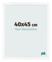 Fotokader 40x45 cm Wit Mat MDF Bologna Voorzijde Maat | Yourdecoration.be