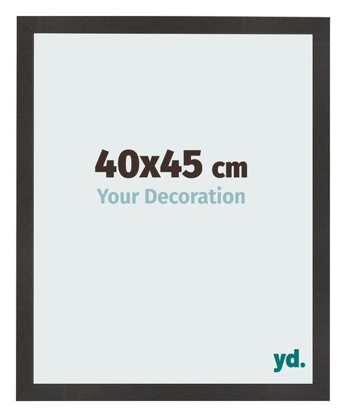 Fotokader 40x45 cm Zwart Mat MDF Bologna Voorzijde Maat | Yourdecoration.be