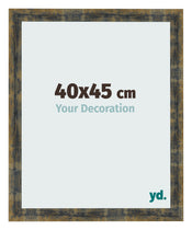 Fotokader 40x45cm Blauw Goud Gemeleerd MDF Pisa Voorzijde Maat | Yourdecoration.be