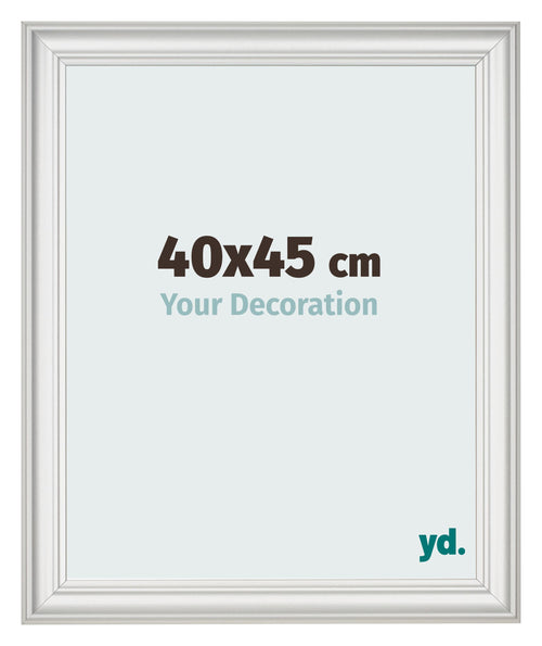 Fotokader 40x45cm Wit Geveegd MDF Lazio Voorzijde Maat | Yourdecoration.be