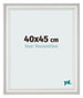 Fotokader 40x45cm Wit Geveegd MDF Lazio Voorzijde Maat | Yourdecoration.be