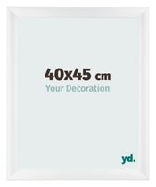 Fotokader 40x45cm Wit Hoogglans MDF Pisa Voorzijde Maat | Yourdecoration.be