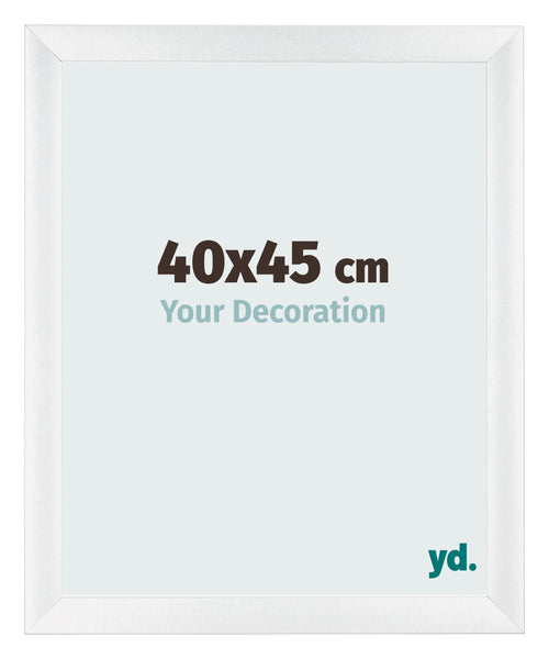 Fotokader 40x45cm Wit Hoogglans MDF Pisa Voorzijde Maat | Yourdecoration.be