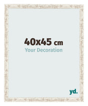 Fotokader 40x45cm Wit Vintage MDF Bologna Voorzijde Maat | Yourdecoration.be