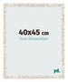 Fotokader 40x45cm Wit Vintage MDF Bologna Voorzijde Maat | Yourdecoration.be