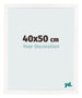 Fotokader 40x50 cm Wit Hoogglans MDF Bologna Voorzijde Maat | Yourdecoration.be