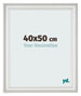 Fotokader 40x50cm Wit Geveegd MDF Lazio Voorzijde Maat | Yourdecoration.be