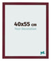 Fotokader 40x55 cm Wijnrood Geveegd MDF Bologna Voorzijde Maat | Yourdecoration.be