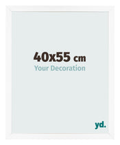 Fotokader 40x55 cm Wit Mat MDF Bologna Voorzijde Maat | Yourdecoration.be
