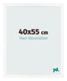 Fotokader 40x55 cm Wit Mat MDF Bologna Voorzijde Maat | Yourdecoration.be
