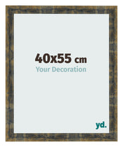 Fotokader 40x55cm Blauw Goud Gemeleerd MDF Pisa Voorzijde Maat | Yourdecoration.be