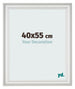 Fotokader 40x55cm Wit Geveegd MDF Lazio Voorzijde Maat | Yourdecoration.be