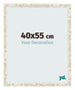 Fotokader 40x55cm Wit Vintage MDF Bologna Voorzijde Maat | Yourdecoration.be